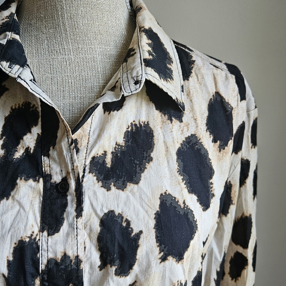 H&M Black and Cream Patterned Dress - Picture 2 of 5